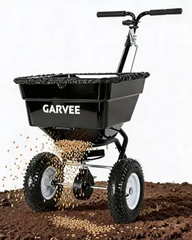 Garvee 9fu-9ygrl9w-y0qwg4x-fd 100lbs Push Broadcast Spreader 12ft Spreading Width 13in Allterrain
