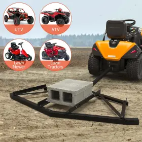 Garveetech 198723642130 Driveway Drag 72 Inch Width Heavy Duty Steel Tow Behind Harrow Dri #2