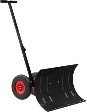 Sttyq6dizhdnpecamm7wwg30fy Garveetech Snow Shovel With Wheels Heavy Duty Pusher For Driveway Pavement 30w X15h