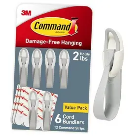 Gp304-6na Ge Lighting Cord Bundlers Damage-free Hanging Organizer No Tools 6