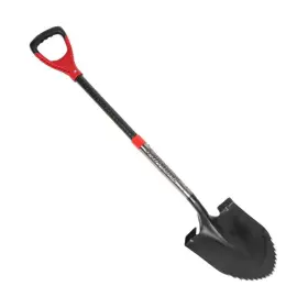 238026 Gemplers Sawtooth Roundpoint Shovel With D-grip Fiberglass Handle Durable