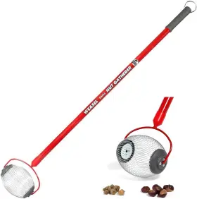 95334 General Tools Garden Weasel Nut Gatherer - Small Yard Roller Pickup Acorns Buckeyes