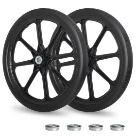 Ff2020 Gicool 20 Inch Flat Free Tire And Wheel With 3/4 5/8 Bearing 2.45 Centered Hub R