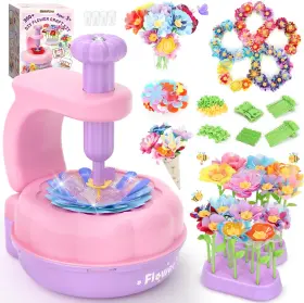B0ffmp6gjw Girlshome 300 Pcs Diy Fabric Flower Bouquet Craft Kit For Kids Ages 6-8