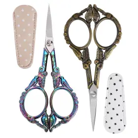 Pj1616 Glexal Crochet Scissors Professional Grade Shears For Rainbow&bronze