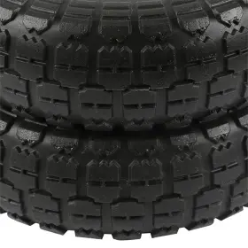 Go2buy 916252400076 4 Pcs 10-inch Solid Rubber Tyre Wheels For Garden Utility Wagon Cart Trolley #3