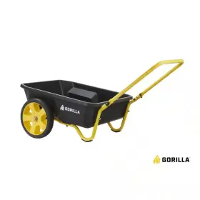 Gorilla Carts 313020651634 4 Cu. Ft. Poly Utility Garden Cart 300 Lbs. Capacity 12 Inch No-flat Tires Ext