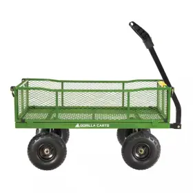 Gorilla Carts 445010365368 4 Cu. Ft. 900 Lbs. Heavy-duty Steel Utility Garden Cart 10 Inch Pneu