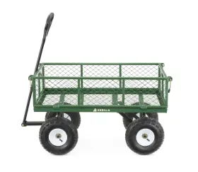 Gorilla Carts 722571010966 3 Cubic Feet Garden Utility Wagon Heavy Duty 400lb Capacity Green
