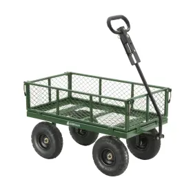 Gorilla Carts 722571015558 400 Lb. Capacity Steel Utility Garden Landscape Cart 32 Inch X 18