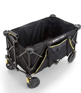 Gcsw-7p Gorilla Carts 7 Cu Ft Collapsible Outdoor Utility Wagon Oversize Bed Black