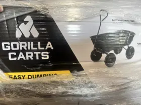 Gor4ps Gorilla Carts 600lb Poly Garden Dump Cart - Black