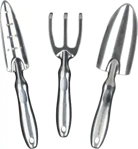Gts-3 Gorilla Easy Connect Heavy Duty Garden Tools With Digging Trowel Silver