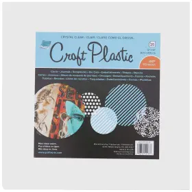 B001k7q6z0 Grafix Ultra Clear .007 Inch Craft Plastic Film Durable Archival 12x12 25 Sheets