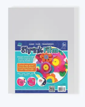 B002h9rs66 Grafix Shrink Film Clear Transparent 8.5 Inch X11 Sheets Art Craft 50 Pack