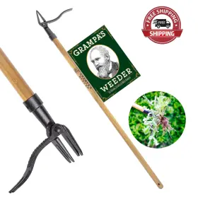 Gw-01 Grampas Gardenware Co. Weeder - The Original Stand Up Weed Puller Tool With Long Handle Made