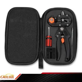 E-04crp0005abk Grandorange 6pcs Garden Tree Grafting Knife Pruner Shear Snip Scissor Cutting Black Tool Kit