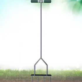 Gb-6944 Gray Bunny Lawn Aerator Tool 37 Inch - Dethatcher Core With 4 Spikes For Lawns