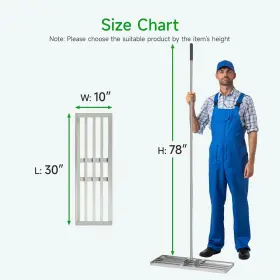 Greatbuddy 741365841951 Lawn Leveling Rake 30ftft X 10 Inch Heavy-duty Stainless Steel Tool #2