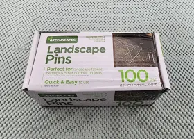 7024629 Greenscapes 1 X 6 Inch Steel Landscape Fabric Pins 100pc Torn Up Box