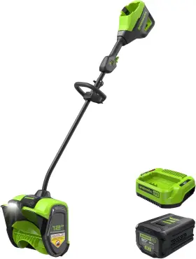 Ss80l01 Greenworks 80v 12 Inch Brushless Cordless Snow Shovel Led Light 2.0ah Battery