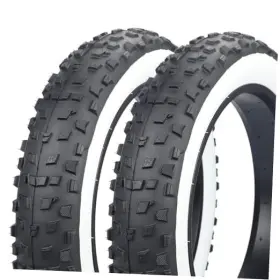 Greliving Gre-hy8010-eu 2-pack 20x4.0 Fat Tire 98-406 20psi Folding Heavy Duty Electric White-2