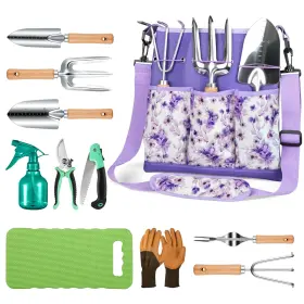 Grenebo Gr003 11-piece Heavy Duty Garden Tool Set With Ergonomic Bag - Perfect Gardening Gift