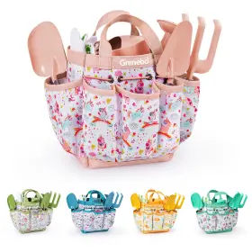 Gr006 Grenebo Kids Gardening Set Toys Quality Garden Tool Kit For And Toddlers Inclu