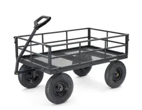 Gw-1400-2 Groundwork 12 Cu. Ft. 1 400 Lb. Capacity Heavy-duty Towable Utility Cart