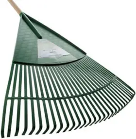 Yn-pr001-30l Groundwork Polypropylene Leaf Rake 31.5 Inch Green