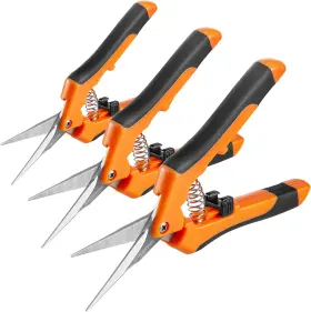 Growneer 313051266234 6.5 Inch Pruning Shears Gardening Hand Snips Scissors 3pcs