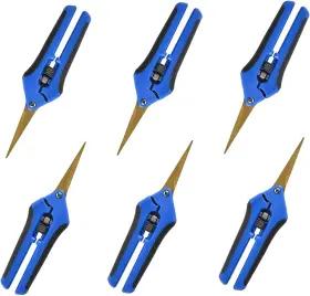 Growneer 445016574573 6 Packs 6.5 Inch Pruning Shears With Curved Blades Trimming Scissors Fo