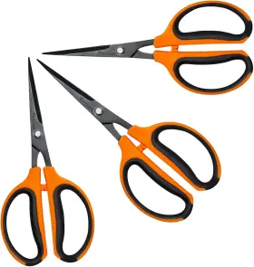 Gts001-3 Growneer 3 Packs Trimming Scissors Teflon Coated Non Stick Blades Pruning Shears