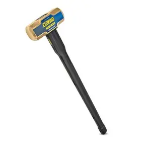 62265 Groz 8-pound Brass Sledge Hammer For Metalworking/automotive/mining Use Steel