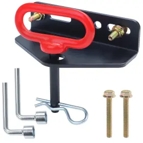 Gh03-023-3 Gusuhawk Universal Lawn Mower Trailer Hitch With Red Pin And Hardware Kit Includ
