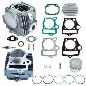 Hauertzx 717956289921 52.4mm Complete Cylinder Head Assembly With Spark Plug And Gaskets Rebuild