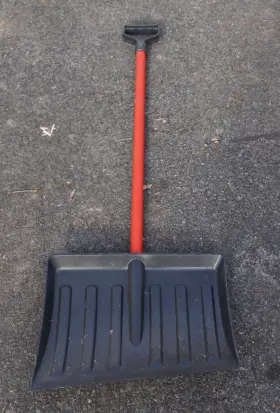 Hbc 075877119902 Lightweight Durable 48 Inch Long 17 Wide Poly Snow Shovel And Pusher Steel Handle