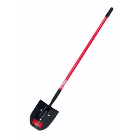 92704 Hd 14-gauge Rice Shovel With Fiberglass Long Handle 3-drain Holes