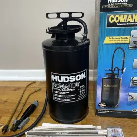 96302e Hd Hudson 690247910646 Comando 2 Gallon Sprayer Galvanized Steel Black With Hose #2