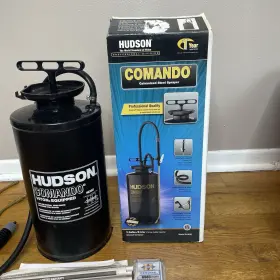 96302e Hd Hudson 690247910646 Comando 2 Gallon Sprayer Galvanized Steel Black With Hose #3