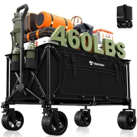 220l Hikemoon 797417882243 Collapsible Wagon Cart Foldable 460lb Weight Capacity Heavy Duty Fold Inch