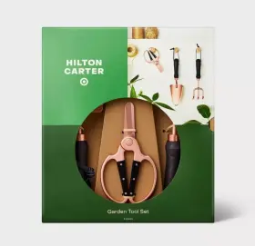 89424407 Hilton Carter For Target Garden Tool Kit 3pc Set Shovel Pruner Cultivator Rust Resistant T