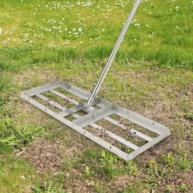 Hipicute 967745840114 6ft 36 Inch 10 Lawn Leveling Rake Heavy-duty Handheld Grass Leveler Steel Cons