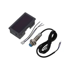 Febb2k02 Hobbyin Febb2k02/czsh4 Digital Led Tachometer Red Mini 4 Digit Npn Hall Proximity Switch Sen