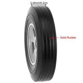 330l Hoigon 744358431627 2 Pack 10 Inch Solid Rubber Hand Truck Wheel With 5/8 Ball Bearing #3
