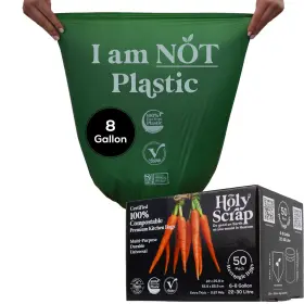 B08jhrrgww Holy Scrap 6-8 Gal Compostable Trash Bags 50-pk Odorless Plastic-free