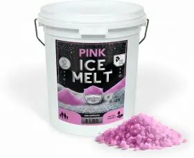 Home And Country 445056531543 Peach Pink Ice Melt Pet Friendlier Eco-friendly De-icer Fast-acting Gra