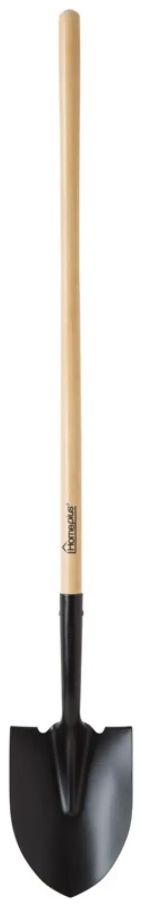 Home Plus 755625124159 6-pack 56.75 Inch Steel Round Digging Shovel Wood Handle