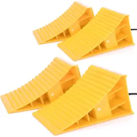 Ac-007 Homeon Wheels Ac-007/8 Rv Camper Large Wheel Chocks With Handle And Rope For Safety-car Tire