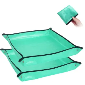Homshiam 050132008351 Wanling-2pcs Plant Transplanting Repotting Mat Foldable Garden Work Cloth Wat